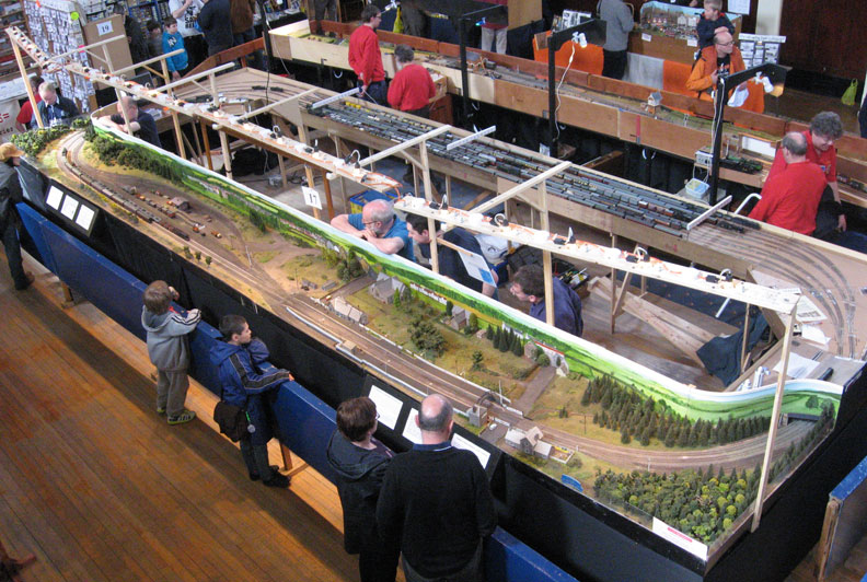 An overall view of the layout from above.