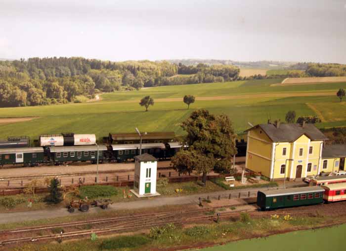 Nonndorf. Looking across the narrow gauge station.