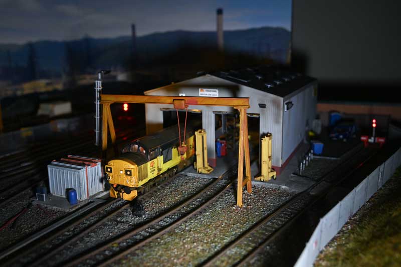 Swinton TMD - A class 37 on the Colas Rail Shed.