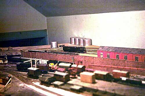 The first 00 layout built in the Restalrig Clubroom. Early 1970s.